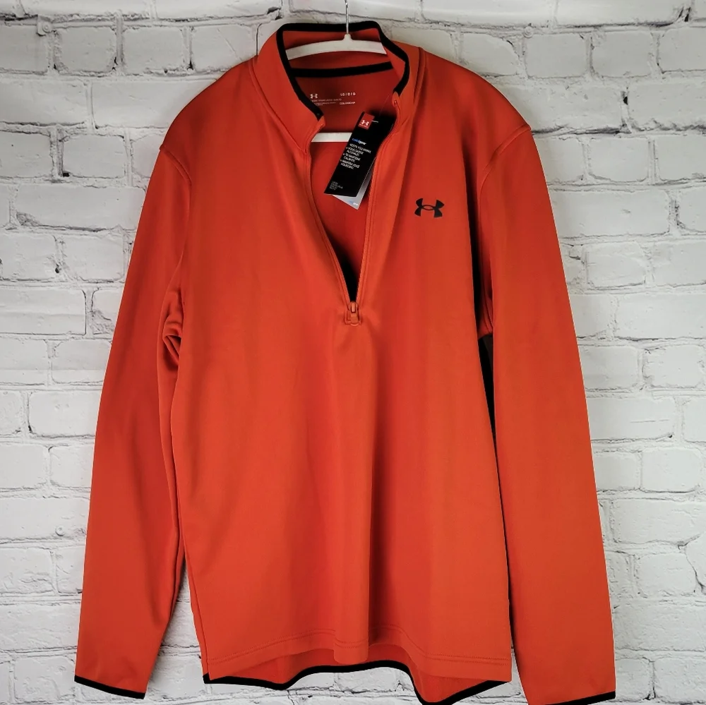 NWT UNDER ARMOUR ColdGear Quarter Zip Pullover - Picture 2 of 10
